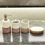 Zweifarbiges Badezimmer-Accessoires-Set